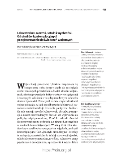 Laboratorium marzeń, sztuki i wyobraźni. Od studi&oacute;w kontemplacyjnych po rejestrowanie doświadczeń wojennych.