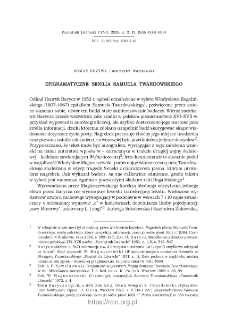 Epigramatyczne senilia Samuela Twardowskiego.