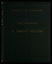 W zimowy wieczór