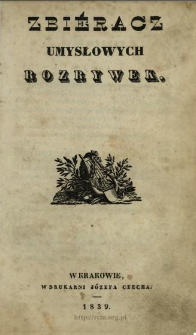 Zbieracz Umysłowych Rozrywek 1839 T.2
