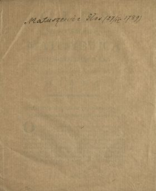 Głos Jaśnie Wielmożnego Matuszewica Posła Brzeskiego Lit. Na Sessyi Dnia 27. Kwietnia 1789. Miany