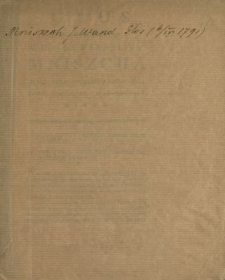 Głos Jasnie Wielmoznego Michała Wandalina Mniszcha Marszałka Wielkiego Koronnego Na Sessyi Seymowey dnia 6. Mca Kwietnia 1791. R. Miany