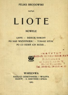 Liote : nowele