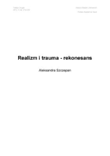 Realizm i trauma – rekonesans