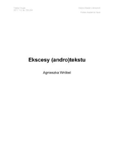 Ekscesy (andro)tekstu
