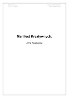 Manifest Kreatywnych