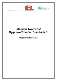 Literacka twórczość Cyganów/ Romów. Stan badań