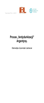 Proces „ferdydurkizacji” Argentyny
