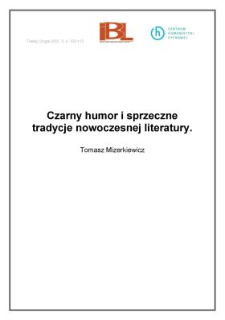Czarny humor i&nbsp;sprzeczne tradycje nowoczesnej literatury