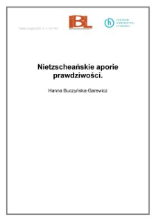 Nietzscheańskie aporie prawdziwości