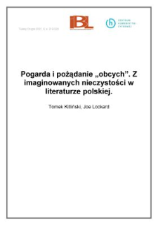 Pogarda i pożądanie „obcych”. Z imaginowanych nieczystości w literaturze polskiej