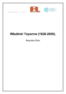 Władimir Toporow (1928-2005)