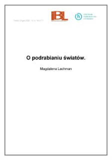 O podrabianiu światów