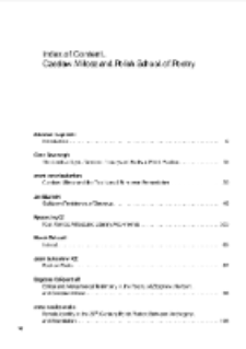 Teksty Drugie Nr 1 (2012) - Special issue English Edition, Index of content