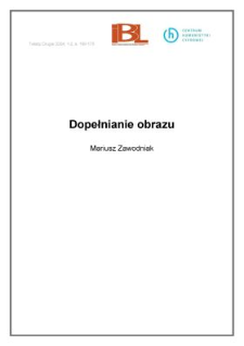 Dopełnianie obrazu