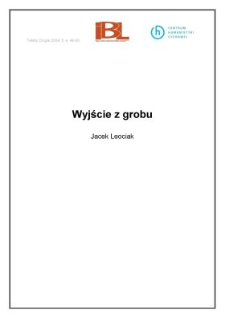 Wyjście z grobu