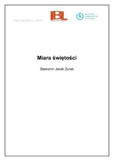 Miara świętości