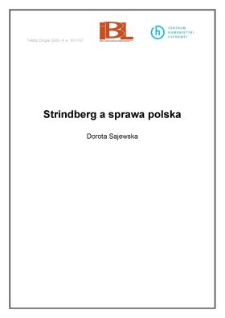 Strindberg a sprawa polska