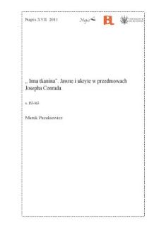 &bdquo;Inna tkanina&rdquo;. Jawne i ukryte w przedmowach Josepha Conrada