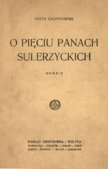 O pięciu panach Sulerzyckich