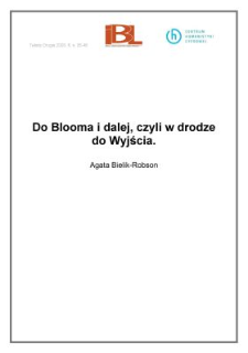 Do Blooma i dalej, czyli w drodze do Wyjścia