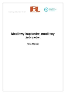 Modlitwy kapłan&oacute;w, modlitwy żebrak&oacute;w