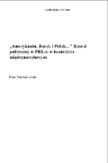 "Amerykanin, Rusek i Polak...". Kawał politycznyw PRL-u w kontekście międzynarodowym