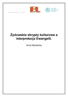 Żydowskie skrypty kulturowe a interpretacja Ewangelii