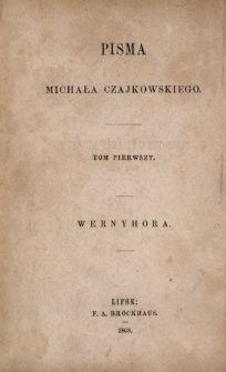 Wernyhora, wieszcz ukraiński : powieść historyczna z roku 1768