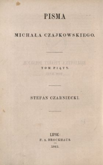 Stefan Czarniecki : powieść historyczna