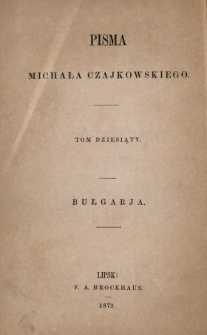 Bułgarja : powieść sławiańska