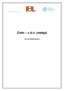 Ciało - c.d.n. (wstęp)