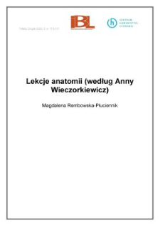 Lekcje anatomii (według Anny Wieczorkiewicz)
