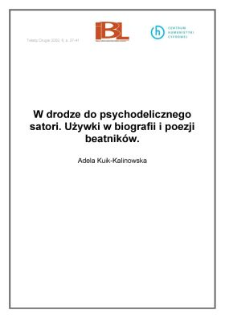 W drodze do psychodelicznego satori. Używki w biografii i poezji beatników