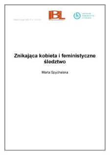 Znikająca kobieta i feministyczne śledztwo