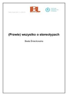 (Prawie) wszystko o stereotypach
