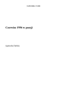 Czerwiec 1956 w poezji
