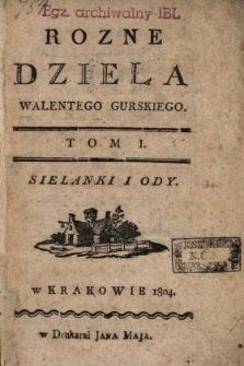 Sielanki i ody