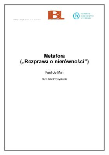 Metafora ("Rozprawa o nierówności")
