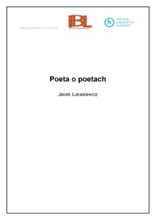Poeta o poetach