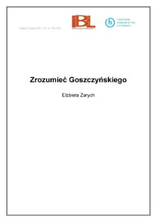 Zrozumieć Goszczyńskiego