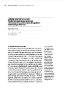 "Dziadek (nie) był komunistą." Między/transgeneracyjna pamięć o komunizmie w polskich (auto)biografiach rodzinnych po 1989 roku