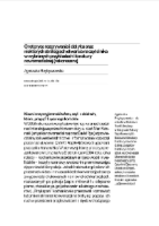 O retoryce rozgrywania i dotyku oraz niektórych strategiach otwarcia na czytelnika w wybranych przykładach literatury nowomedialnej (rekonesans)