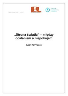 "Struna światła" - między ocaleniem a niepokojem