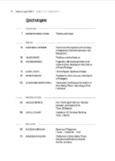 Teksty Drugie Nr 2 (2016), Table of contents