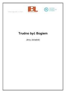 Trudno być Bogiem