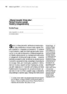 "Więcej krawędzi. Mniej słów". Pamięć i trauma w poezji Wioletty Grzegorzewskiej