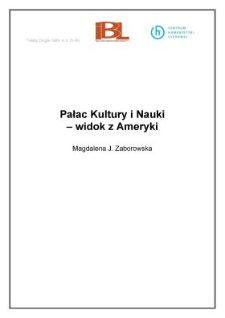 Pałac Kultury i Nauki - widok z Ameryki
