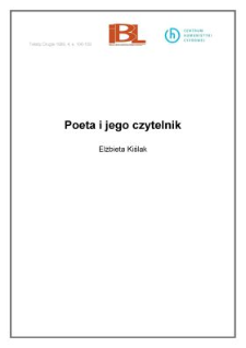 Poeta i jego czytelnik