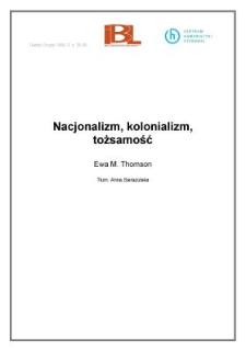 Nacjonalizm, kolonializm, tożsamość